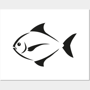 black piranha fish Posters and Art